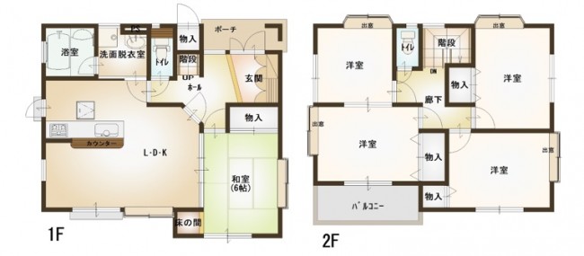 八幡中古 間取りヨコ